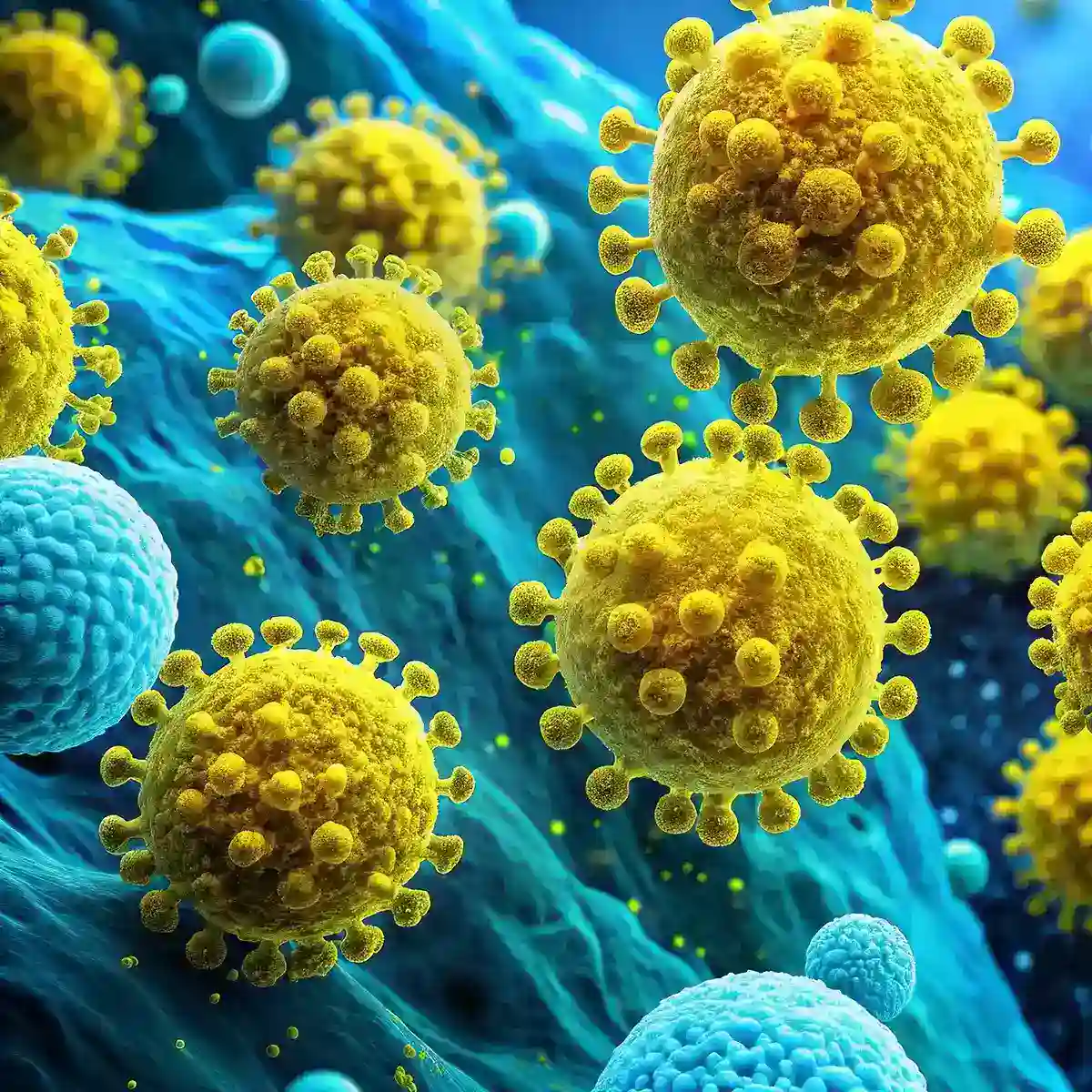 Komponenten des immunsystems Immunzellen Schematische Darstellung von Viren und anderen Zellen